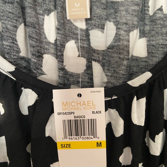 COPY - White print Michael Kors Blouse NWT - Picture 5 of 10